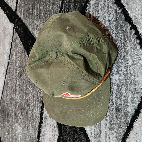 DRILLER TUHB LIFE HUMOROUS ADJUSTABLE ROPE HUNTER GREEN FLAT BILL CAP HAT - Picture 5 of 11